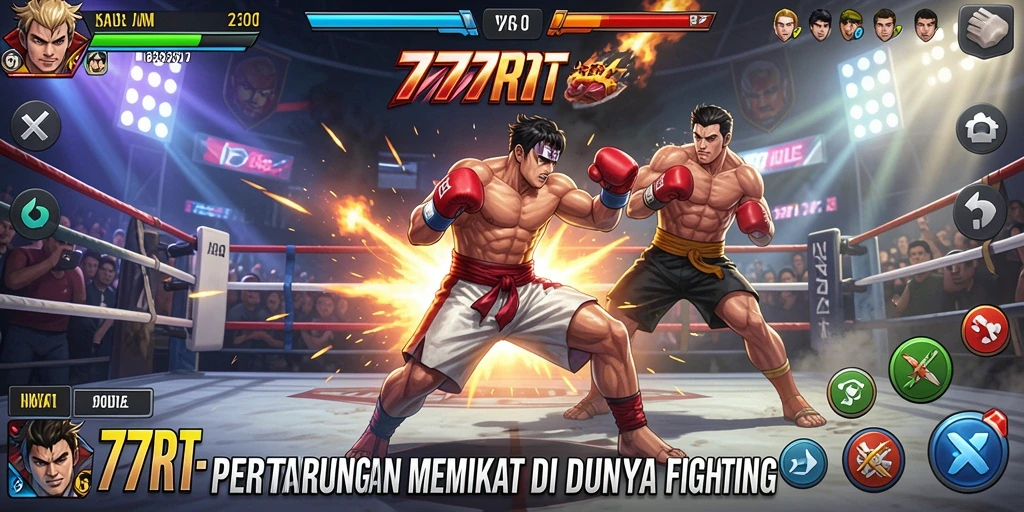 Tampilan grafis dari gameplay Fighting yang mengesankan di 777RT.