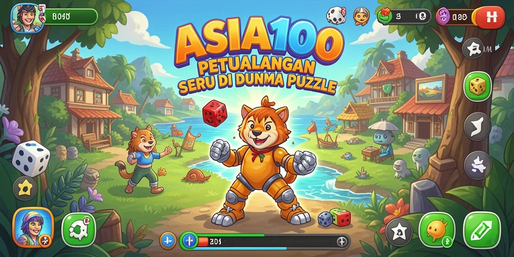 Tampilan gameplay <strong>ASIA100</strong> yang menantang dan penuh warna.