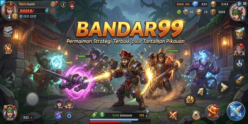 Tampilan menarik dari gameplay strategis BANDAR99.