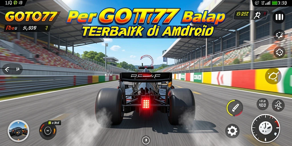 Screenshot GOTO77 menampilkan aksi balap yang mendebarkan di trek yang menantang.