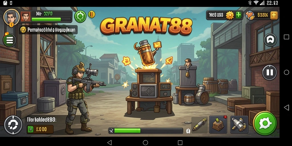 Tampilan gameplay Idle GRANAT88 yang menarik dan interaktif.