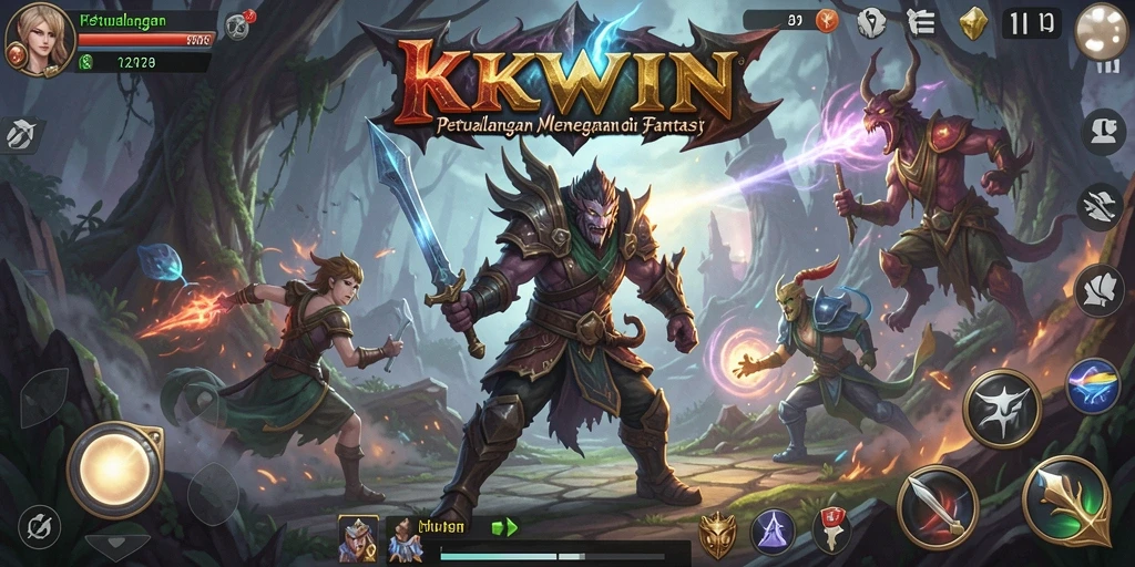 Screenshot gameplay KKWIN menampilkan aksi seru dalam petualangan.