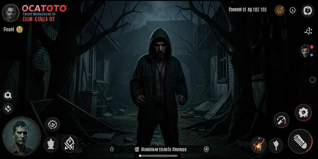 Tampilan menakutkan dari gameplay OCATOTO.