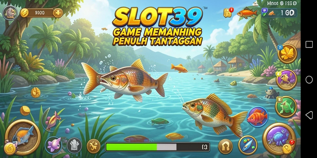 Screenshot game SLOT39 menampilkan aksi memancing yang mendebarkan.